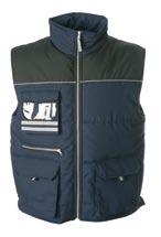 Waistcoat in polyester/cotton, waterproof Gilet imperméable en polyester-coton Wasserdichte /Baumwolle Weste Chaleco en