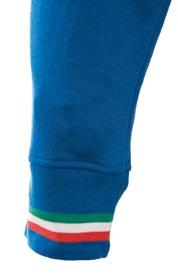 algodón/poliéster felpe Collo in maglia con tricolore Polsini in maglia con tricolore