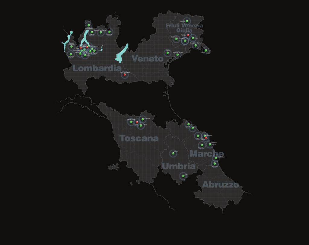 40 Sedi in Italia Aperture 2017 Apertura 2017 TERMONOVA s.p.a. 33034 FAGAGNA (UD) Via dei Fabrizio, 70 33100 UDINE (UD) Viale Palmanova, 305 33033 CODROIPO (UD) Via Solari, 37 33028 TOLMEZZO (UD) Via A.