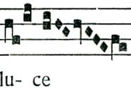 Le parole seguenti: egredientem de templo, a latere hanno una melodia più estesa e mostrano, nel loro disegno musicale, una curiosa tendenza ad un gruppo centrale compatto sul do dominante, il quale