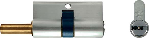 53 7 8 33 B A C Codice / Code A B C mm Cilindri predisposti per montaggio pomolo sul lato corto Cylinders for knob