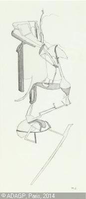 Duchamp Disegno per Il Grande Vetro