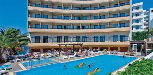 E S Rodos hotel kipriotis 3*sup Udobnost hotela tijekom dana i živahna gradska večer adult only Položaj: u gradu, od gradske pješčano-šljunčane plaže udaljen 70 m, od luke Mandraki 400 m i