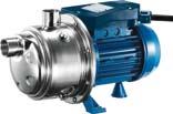 condizionamento; sistemi di lavaggio. Stainless steel multistage horizontal pumps.