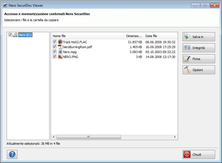 Informazioni su Nero SecurDisc Viewer 14 Informazioni su Nero SecurDisc Viewer Nero SecurDisc Viewer è un'applicazione autonoma integrata nella piattaforma della tecnologia SecurDisc.