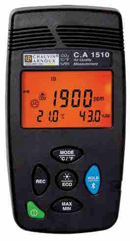 MISURE FISICHE REGISTRATORE DI CO 2 / C / HR C.A 1510 Cod.