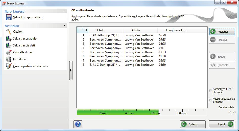 Selezionare i file audio da aggiungere alla compilation e fare clic sul pulsante Aggiungi. 5.