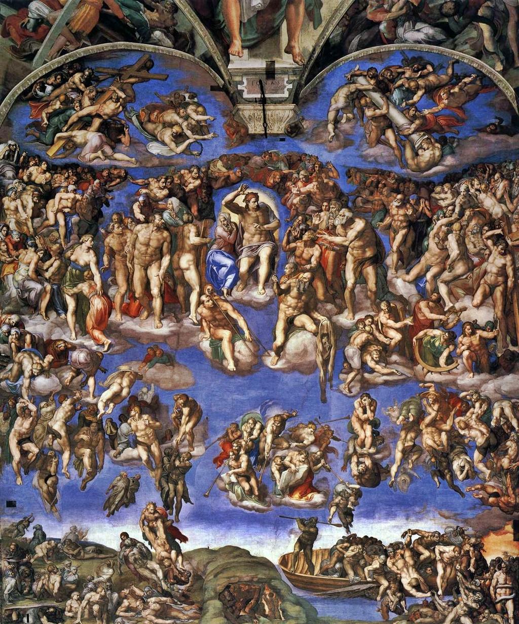 Il Giudizio universale è un affresco di Michelangelo