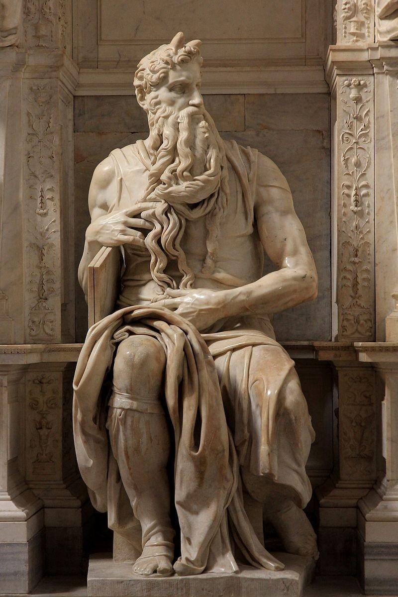 Il profeta viene rappresentato in posizione seduta, con la testa barbuta rivolta a sinistra, il piede destro posato