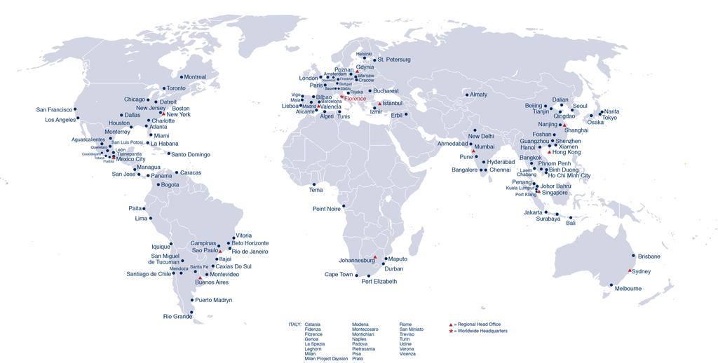 SAVINO DEL BENE NEL MONDO FIRENZE, ITALIA GLOBAL HEADQUARTERS 270 UFFICI