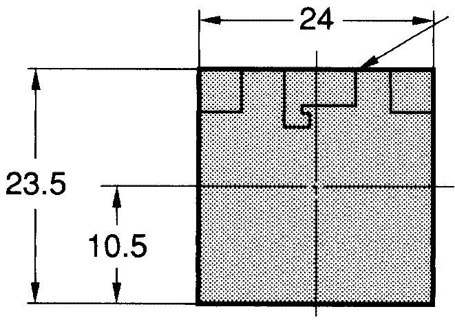 Dimensioni con accessori Protezione dell'interruttore Rettangolare A16ZJ-5050 Molla di torsione 181 Protezione (trasparente) Supporto (nero) Foratura del pannello (vista frontale) 245 min.