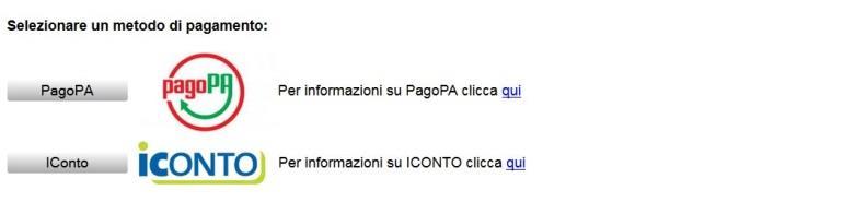 Dopo aver compilato le pagine proposte dal sistema relative al contenuto della pratica, si arriva alla pagina dei pagamenti, nella quale è possibile indicare se si desidera pagare in modalità online