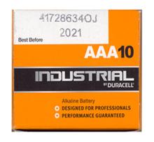 pile alcaline duracell industrial mini stilo AAA MN2400 LR03 volt 1,5 - scatola da 10