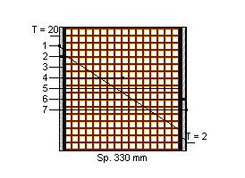 !NTI OPACHI Codice Struttura: MR.01.005 Descrizione Struttura: Tamponatura Interna Realizzata con Blocco di Laterizio Multiforato non Isolato - N.