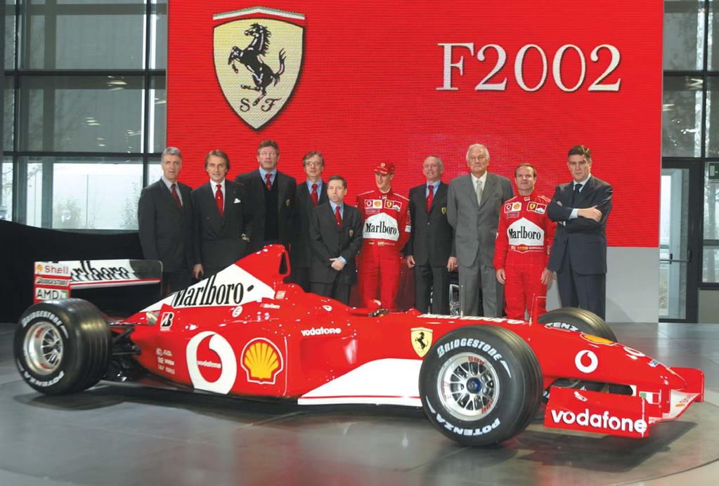 Formula 1 Con la F2002 la Ferrari propone soluzioni d avanguardia che possono riscrivere il futuro delle corse Testo Alessandro Giudice Foto Callo Ercole Colombo Nella sequenza, la scoperta da parte