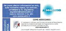 SOCI - ASSOCIATI Soci: SF Socio Fondatore. SS Socio Specialista. SA Socio Acustico. SO Socio Onorario Associati: AT Tecnico Associato. AS Sostenitore Associato. AE Ente Associato.