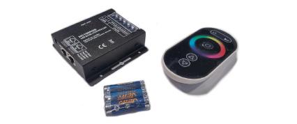 CONTROLLER E AMPLIFICATORI Grado protezione Uscita Euro/cad SYNC CONTROLLER RGB 12/24 V IP 20 8 A x CH 58,00