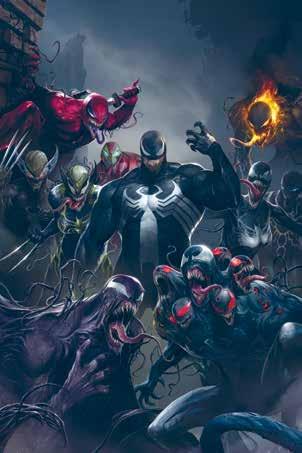 VENOM 5 Comincia qui la nuova saga Ai confini del Venomverso! Una nuova minaccia si affaccia inquietante ed è tempo per un esercito di Venom! X-23, la nuovissima Wolverine, viene venomizzata!