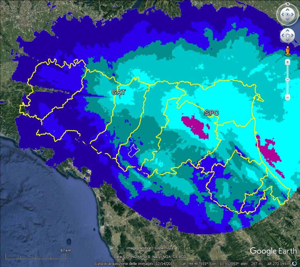 Tabella 3 Precipitazioni cumulate giornaliere > 40 mm DEL 23/02/2018 PREC(mm) NOME STAZIONE COMUNE PROV 105,60 Vergiano RIMINI RN 92,60 Rimini Ausa RIMINI RN 77,20 Rimini urbana RIMINI RN 73,60 Due
