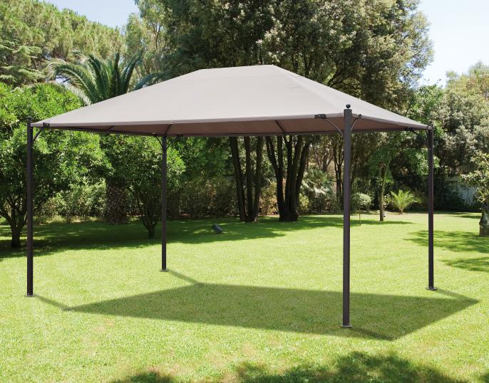 tavira estoril Struttura in alluminio con copertura in poliestere 310 gr/m 2, tende parasole poliestere 235 gr/m 2 Pali d appoggio 70x70 mm Sezione struttura 20x30 mm Aluminium frame