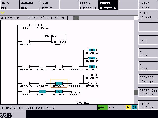 Sistema 7.1 Diagnostica PLC nella rappresentazione in schema a contatti Fig.