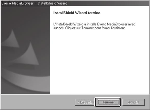 Sous Windows Vista, la boîte de dialogue de lecture automatique apparaît. 1 Cliquez sur [Easy Installation].