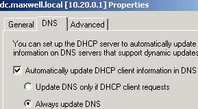 automatico dei server DHCP e DNS se