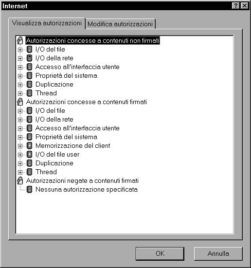 SICUREZZA Un'applet di norma non può: accedere al file system locale (neppure per leggere un file) eseguire un altro programma ottenere informazioni sull'utente connettersi via rete a un computer