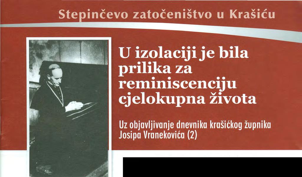 Bl. Alojzije u molitvi pred glavnim oltarom Presvetoga Trojstva župne crkve u Krašiću Piše: prof. dr.