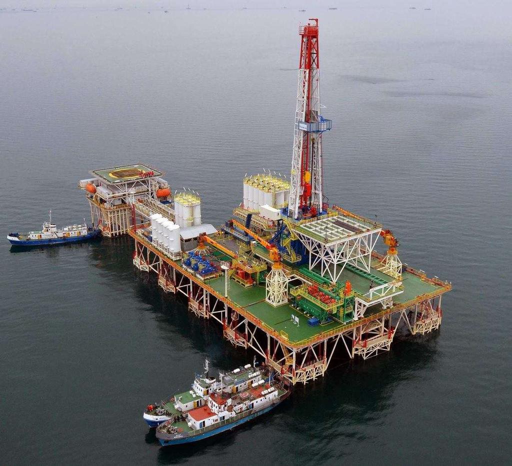 DRILLMEC 3000hp Offshore Drilling Rig L impianto sta operando per SOCAR-AQS in Azerbaigian nel campo Guneshly - Bulla Deniz 6 piattaforma.