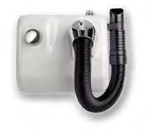 Disponibile anche nella versione con tubo estensibile antistrappo (ARIEL HAIR CON TUBO), potenza 1200 W.