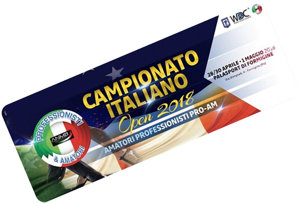 Campionato Italiano Open 2018 28 aprile- 1 Maggio 2018 Palasport Formigine (Modena) PROGRAMMA 28 aprile 2018 Ore 13.