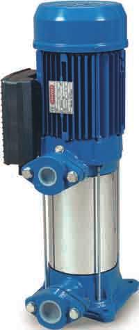 MULTISTGE VERTIL ELETRI PUMPS RVM F E D DN 1 DIMENSIONI E PESI -