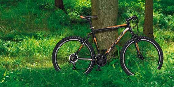 MOUNTAIN BIKE ORUS ALL 100 26" telaio in alluminio, cerchi a doppia camera,