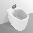 30 31 GAMMA PRODOTTI CERAMICA e MOBILI Bidet a terra filo parete con fissaggi a corredo. Copripiletta removibile in ceramica incluso.