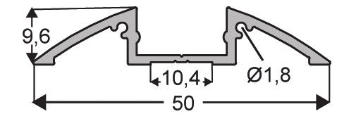 SUPERFICIE BASSO finitura: bianca clip: CL001 diffusori: TD100TR3, TD105S3, TD105TR Art. PA.362.B E 41,90 5 pz.