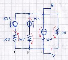 La potenza creata dal generatore B sarà pari al potenziale di B per il coniugato della sua corrente. V b x I b * V b = V xy + V zb V zb = I b x Z b S = [4 0.016j + (-j)(j)] (-j) = 0.