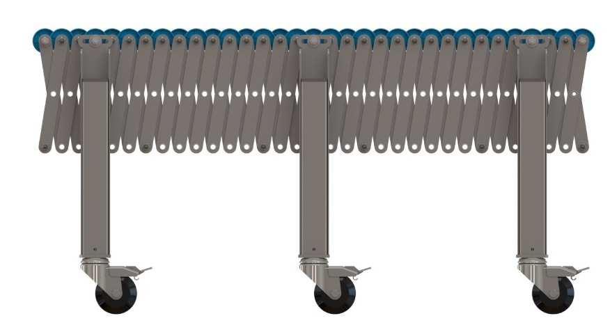 CARATTERISTICHE TECNICHE PRINCIPALI Struttura a pantografo realizzata in acciaio zincato Sp 3mm