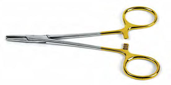 con arresto, da 145 mm Needle holder, straight, with lock, overall length: 145 mm J 7185 curvo, con arresto curved, with lock J 7170 4