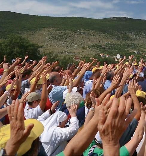 850 persone, provenienti da varie parti d Italia, che partecipano ai Gruppi di Evangelizzazione e simpatizzanti si sono riuniti a Medjugorje per gli Esercizi Spirituali Carissimi tutti della Missione