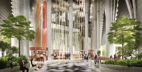 60 Rising to 280m, the integrated development offers premium Grade A office space, a 299- unit Citadines serviced residence to be managed by The Ascott Limited and ancillary retail space.