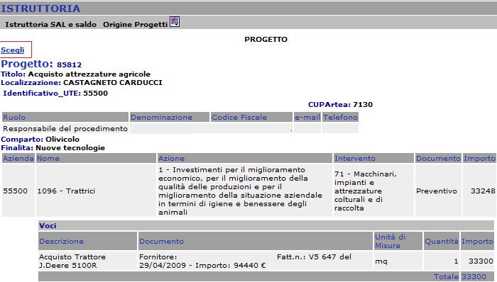 Nel caso in cui un documento di spesa non sia ammissibile occorre eliminarlo dalla sezione. 2.