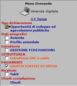 Le sezioni che compaiono in arancione sono quelle sulle quali l Ente deve agire per la registrazione e la