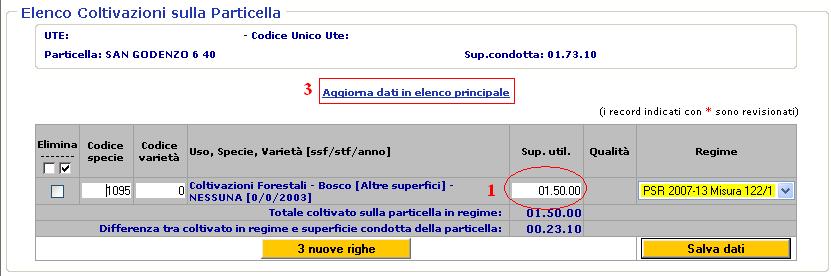 operative: 1) Agire sul link presente sul campo identificato in figura con il simbolo.