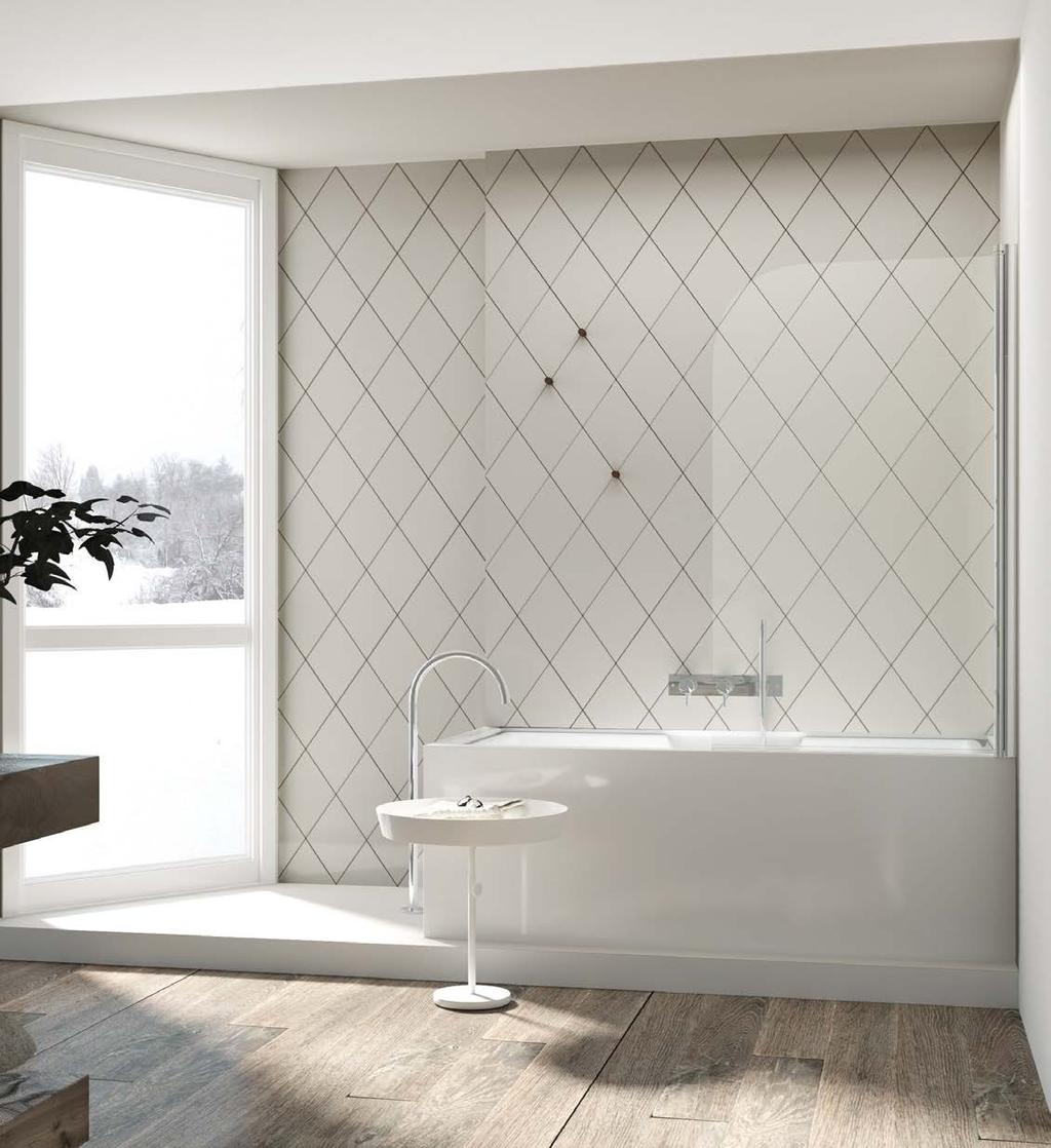 MARTE PRODOTTI. PRODUCTS ANTA PER VASCA - TRASPARENTE BATH SCREEN - CLEAR GLASS MARTE anta per vasca MARTE 2.0 ANTA PER VASCA - TRASPARENTE. BATH SCREEN - CLEAR GLASS FEATURES CARATTERISTICHE sp. 6 H.