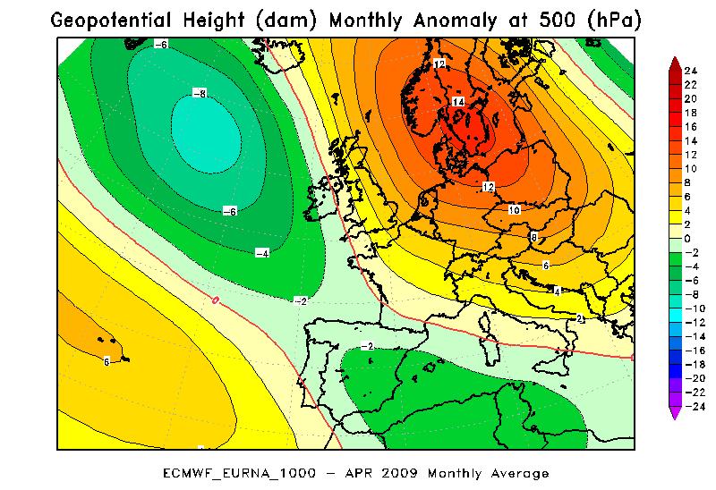 decade di Febbraio fino a tutto il mese di Marzo, un promontorio di alta pressione è rimontato sul lato atlantico dell Europa e ha ruotato il flusso da occidentale a una direzione molto più