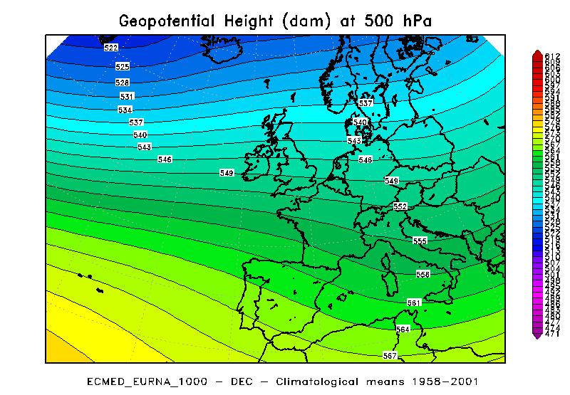 Questo clima invernale particolarmente acuto è stato provocato dalla profonda discesa verso sud della saccatura nord-atlantica che, come si vede anche dall anomalia negativa in Figura 11 a destra, ha