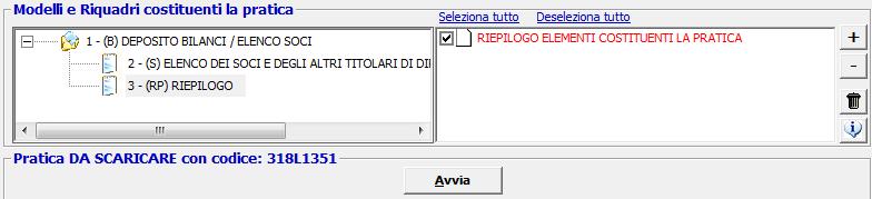 A questo punto la compilazione del modulo S è terminata. Si passa poi ad inserire i file bilancio, verbale ed eventuali relazioni dal modello (RP) Riepilogo. 9.2.