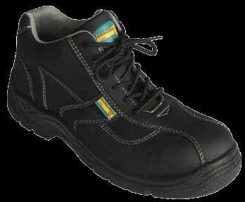 resistant 1/9730 CALZATURA ANTINFORTUNISTICA ALTA IN PELLE NERA S3 SAFETY HIGH CUT SHOE IN BLACK LEATHER S3 Lamina antiforo in textile, puntale in composito Soletta