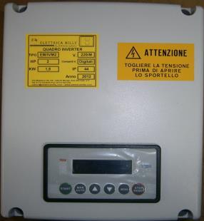 VFS15 110 PLW 600 800 300 44 EM/IV7 20 VFS15 150 PLW 600 800 300 44 CASSETTA IN LAMIERA DI ACCIAIO INVERTER INDUTTANZA